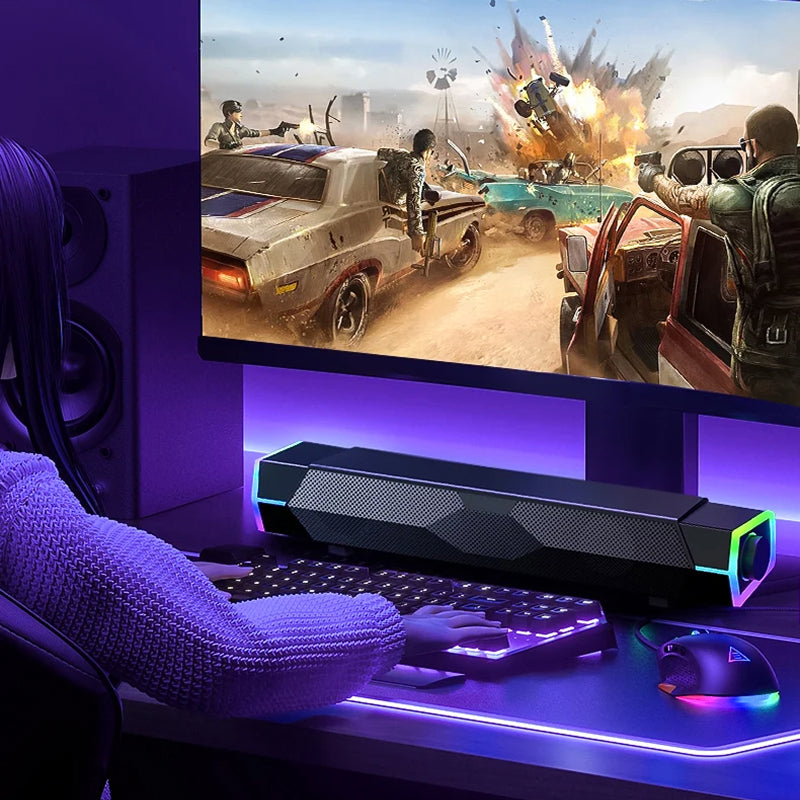 EchoePane RGB Bluetooth Computer Desktop Speakers