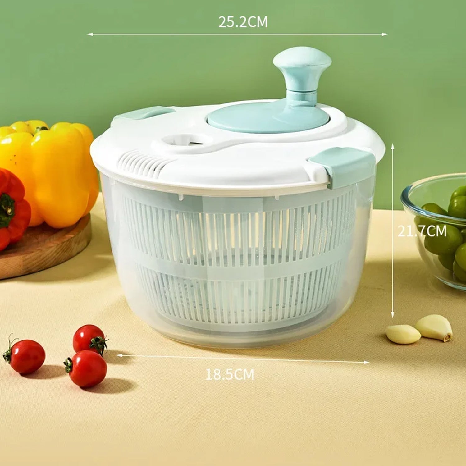 Spinakux 4000ML Salad Spinner & Vegetable Washer