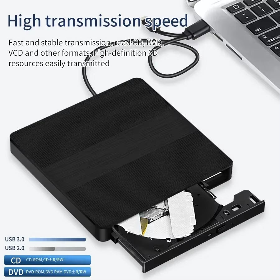FlexieDisc External USB 3.0 & Type-C DVD/CD Drive