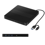 FlexieDisc External USB 3.0 & Type-C DVD/CD Drive