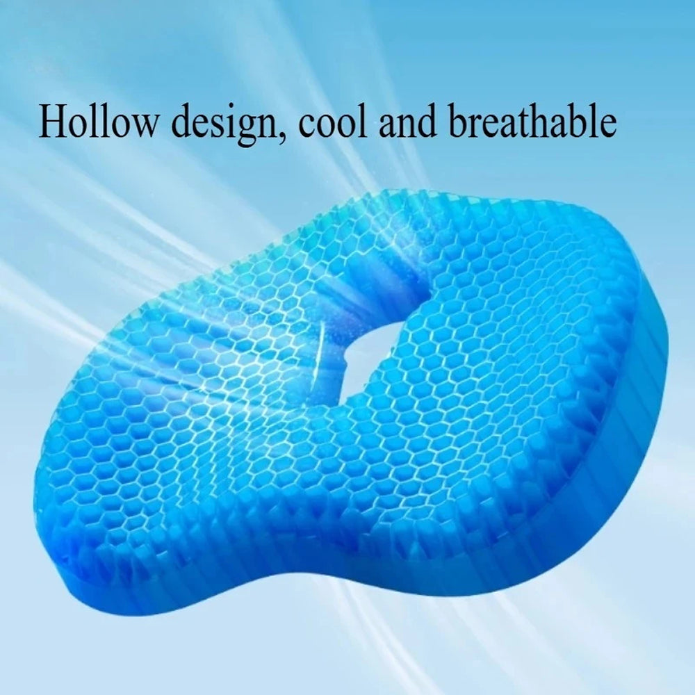 FloatiePad Breathable Honeycomb Gel Seat Cushion for Tailbone Relief