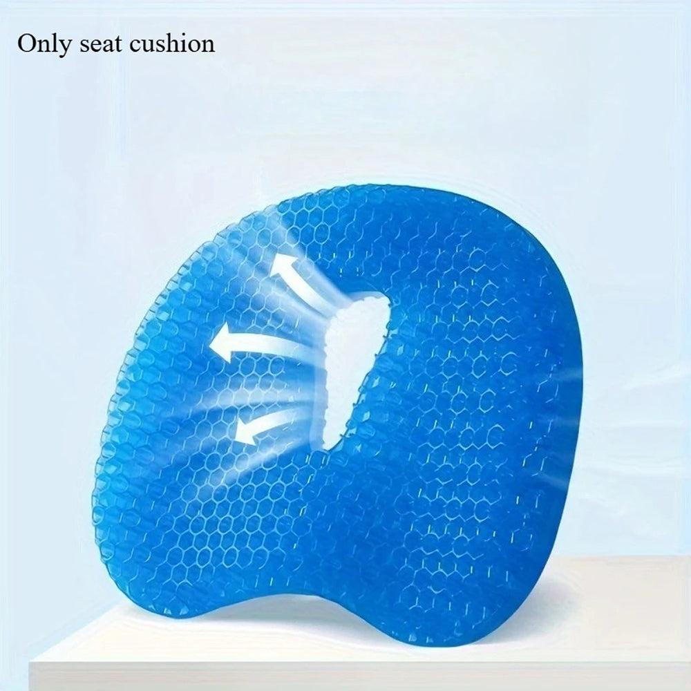 FloatiePad Breathable Honeycomb Gel Seat Cushion for Tailbone Relief