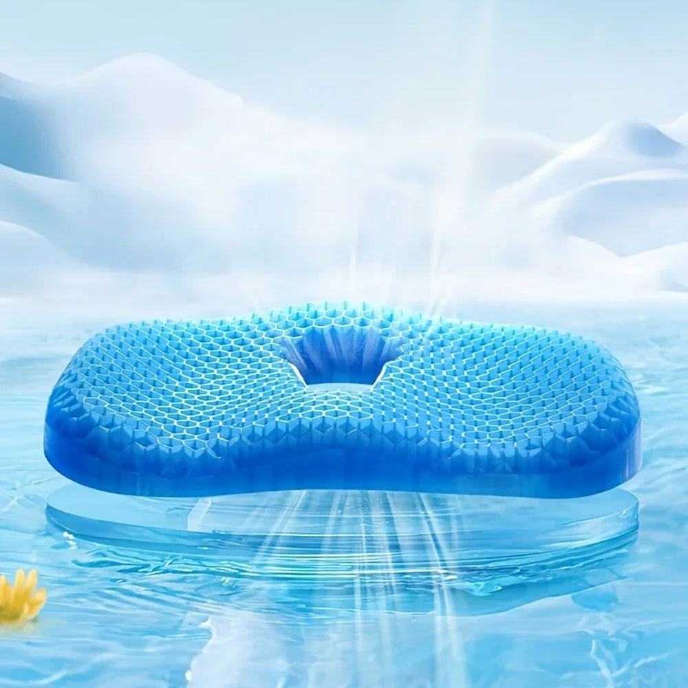 FloatiePad Breathable Honeycomb Gel Seat Cushion for Tailbone Relief