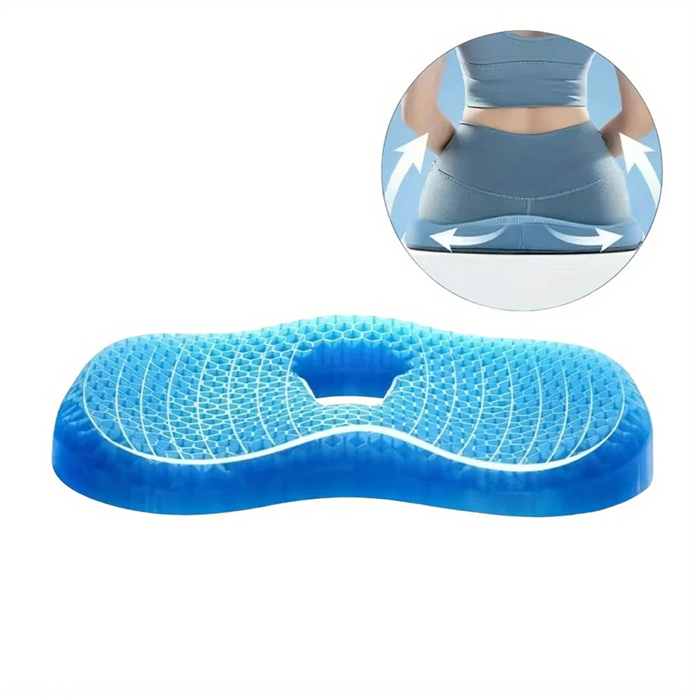 FloatiePad Breathable Honeycomb Gel Seat Cushion for Tailbone Relief