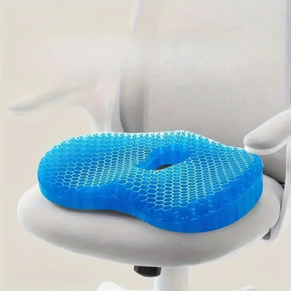 FloatiePad Breathable Honeycomb Gel Seat Cushion for Tailbone Relief