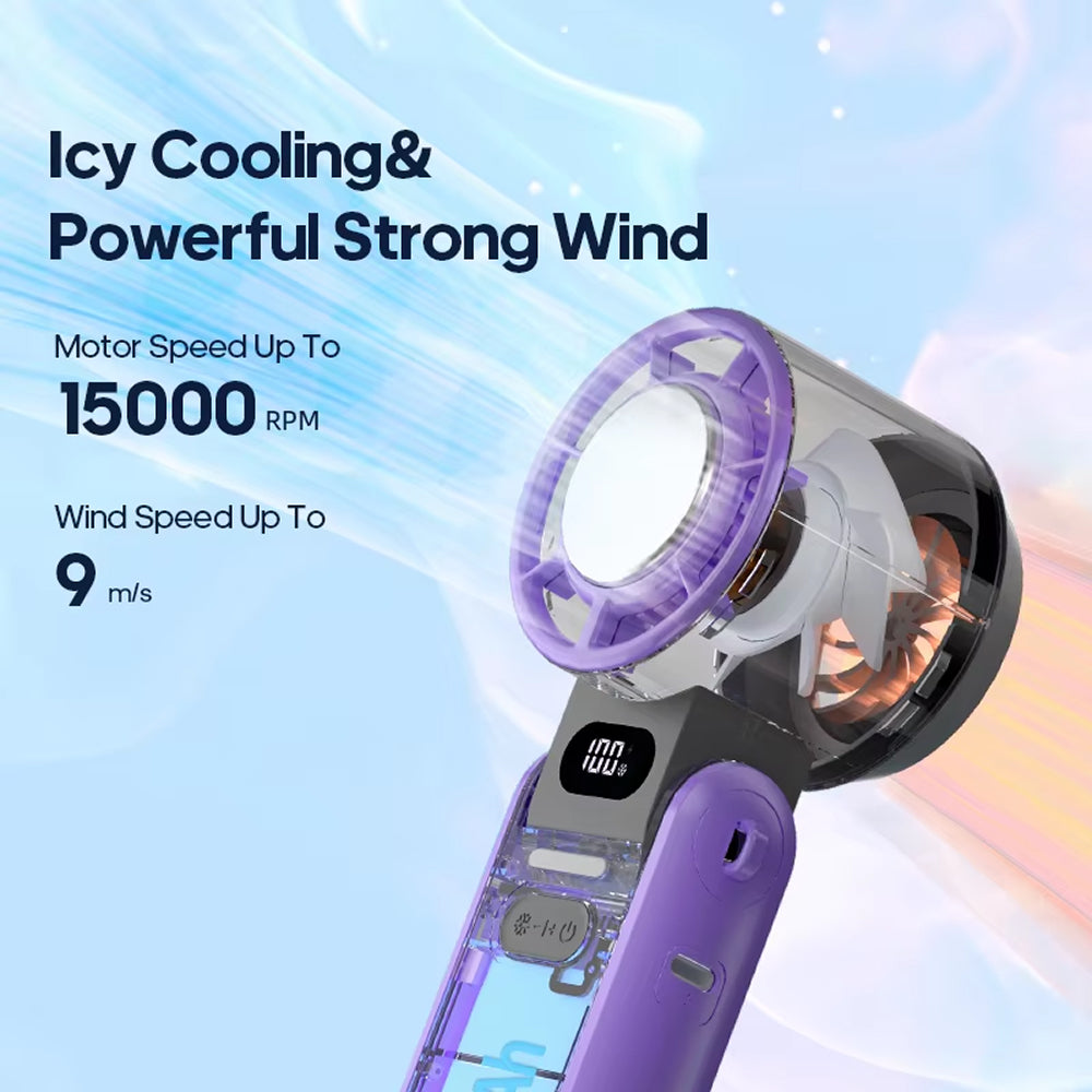 FrostoeByte Handheld Turbo Fan with Active Semiconductor Cooling