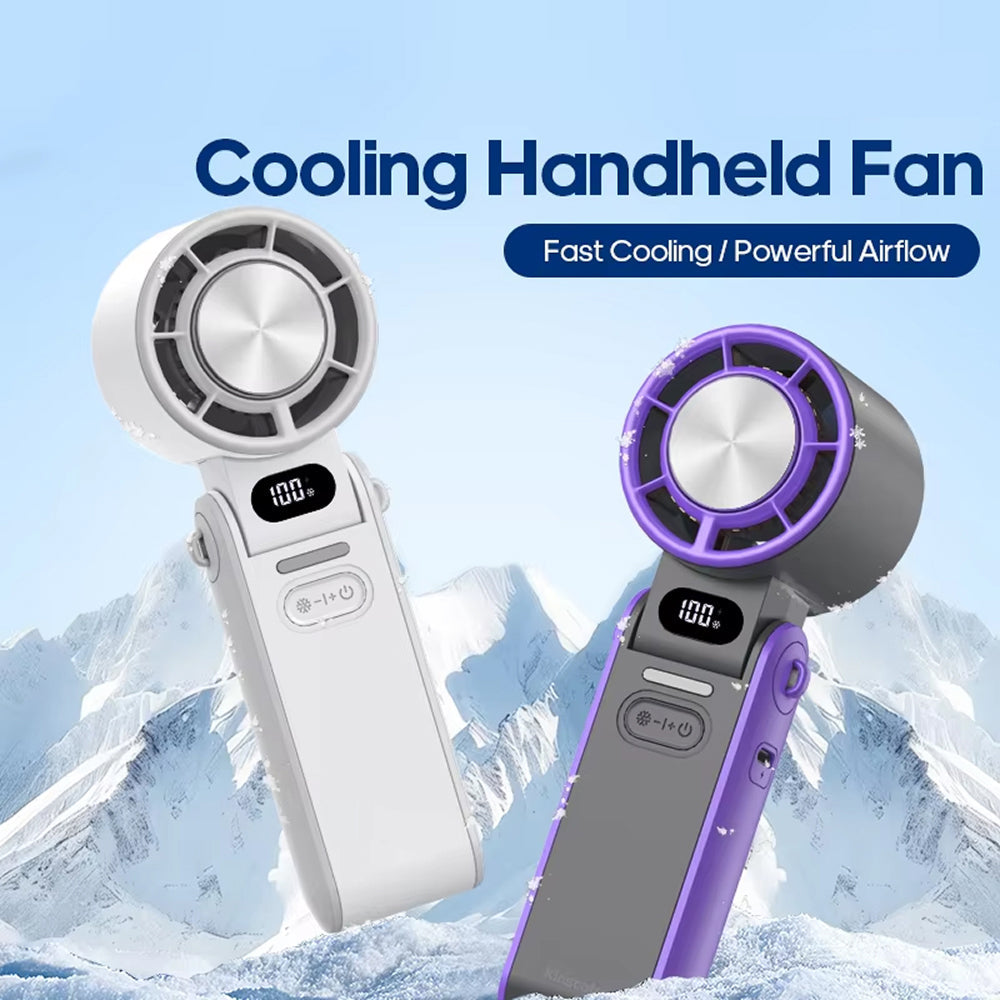 FrostoeByte Handheld Turbo Fan with Active Semiconductor Cooling