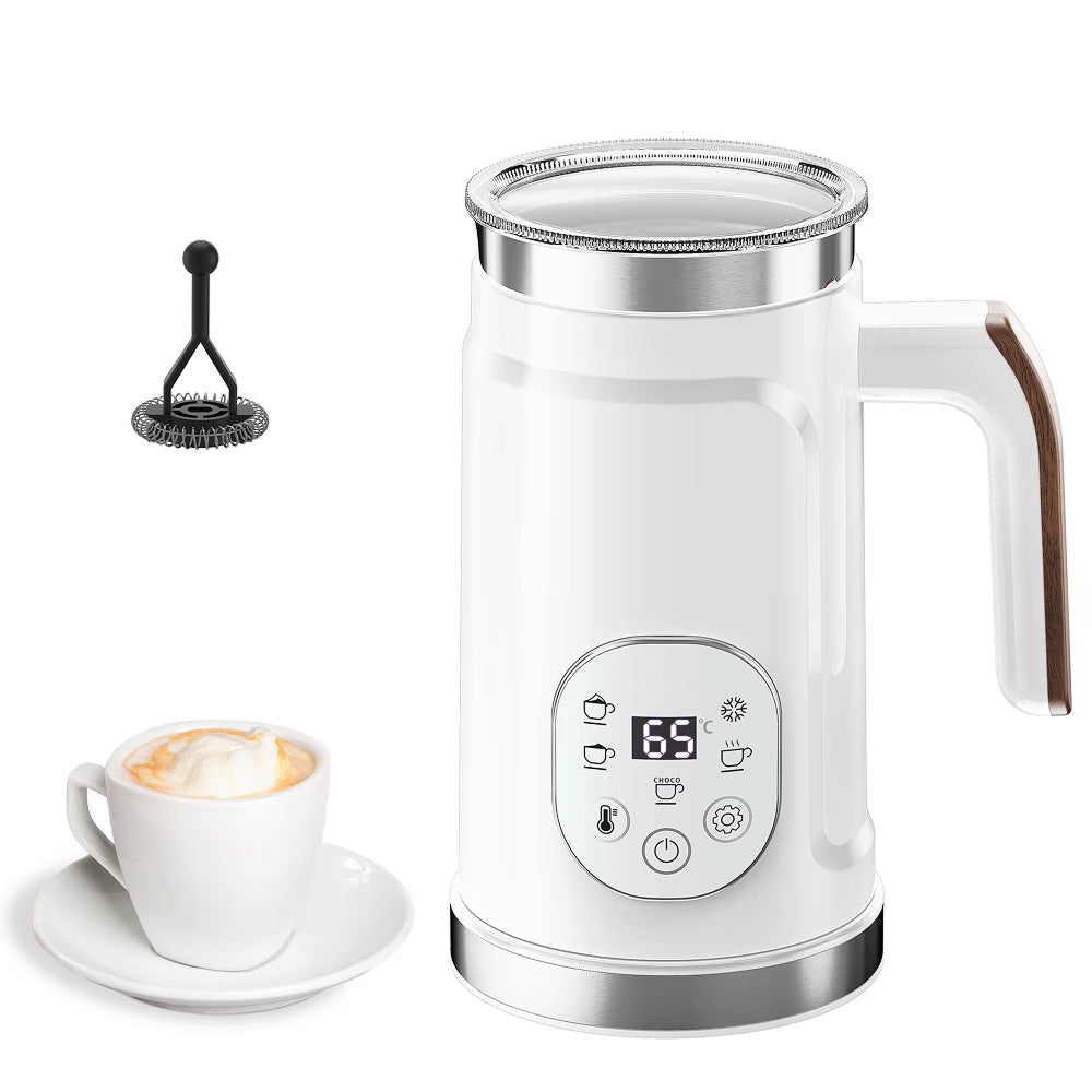 FrothoMat Automatic Milk Frother with 5 Preset Modes and LED Display