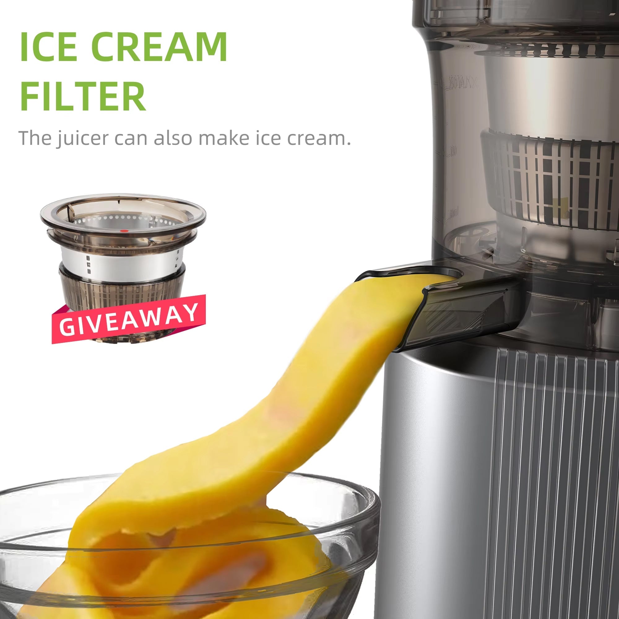 FruitTusii Cold Press Slow Masticating Juicer