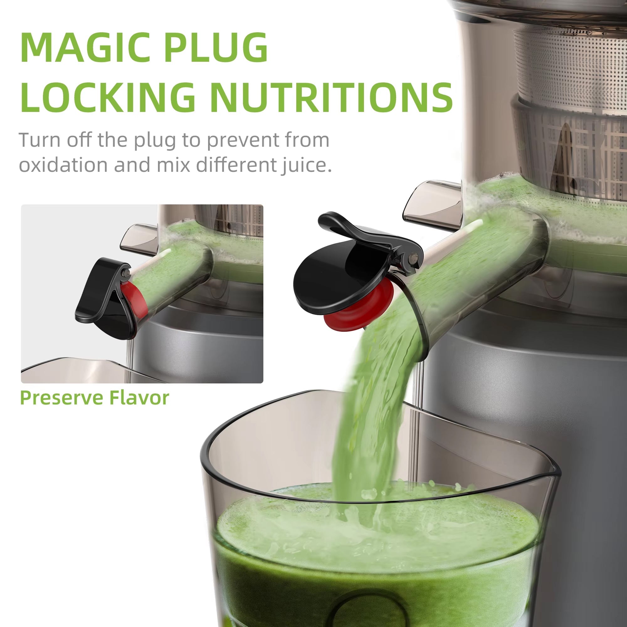 FruitTusii Cold Press Slow Masticating Juicer