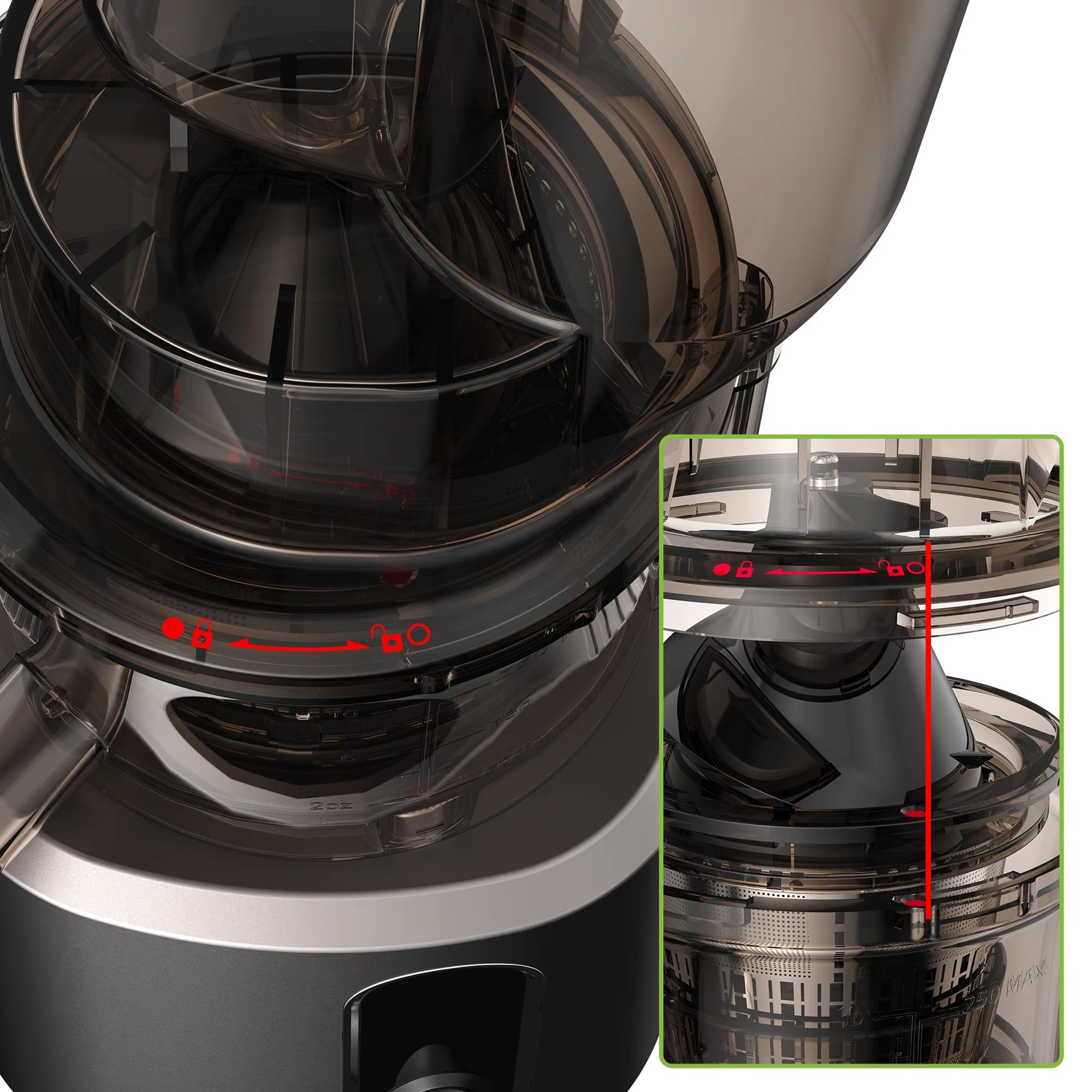 FruitTusii Cold Press Slow Masticating Juicer
