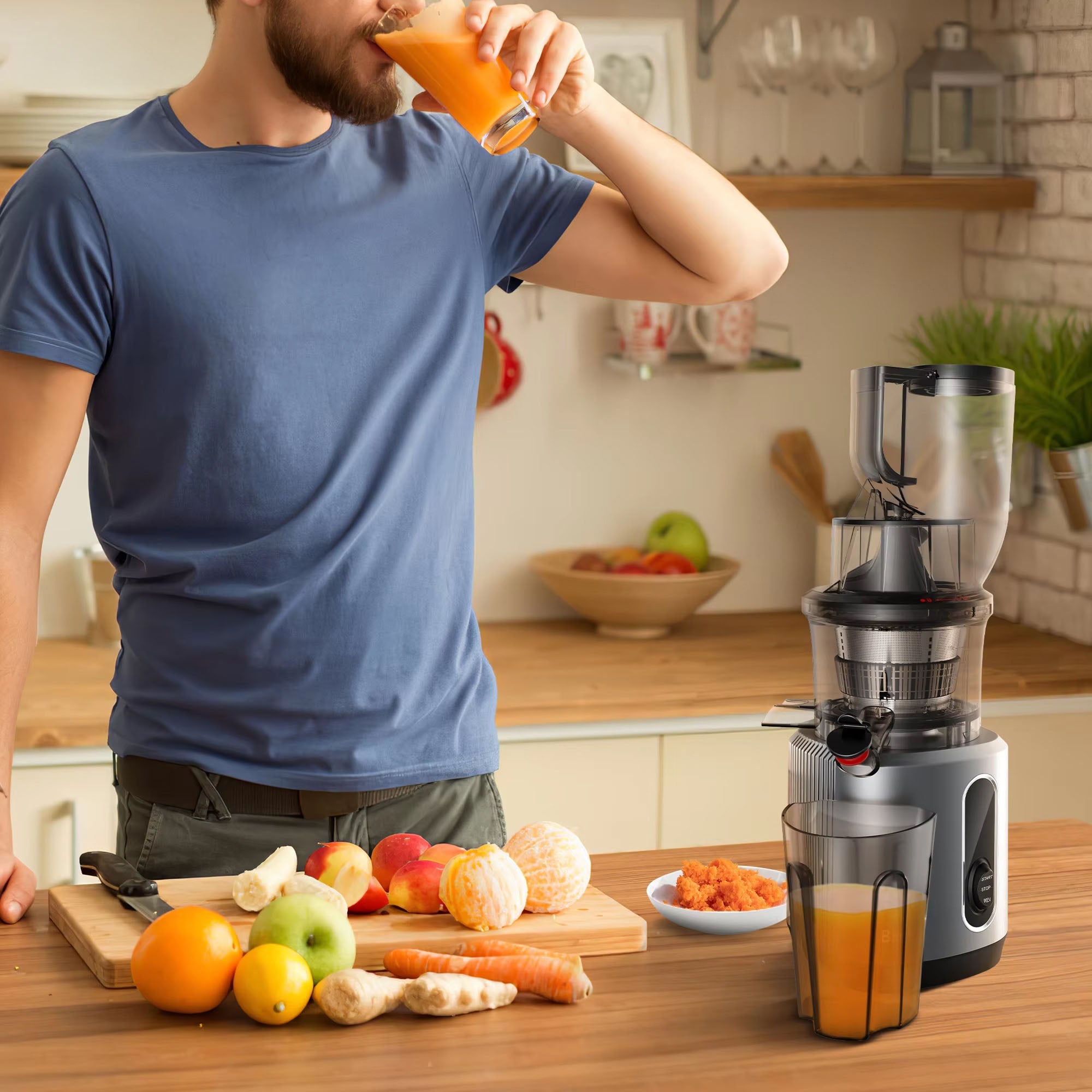 FruitTusii Cold Press Slow Masticating Juicer