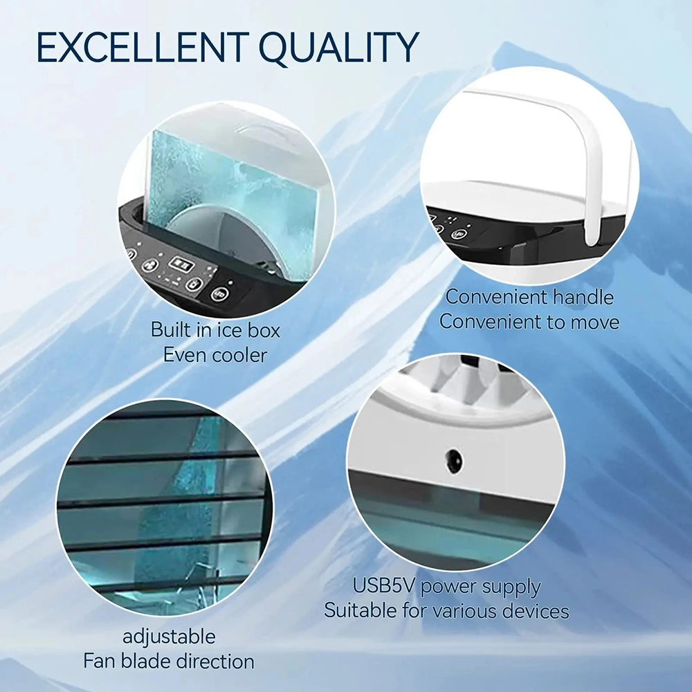GlaciVyex Portable USB Personal Air Cooler and Humidifier