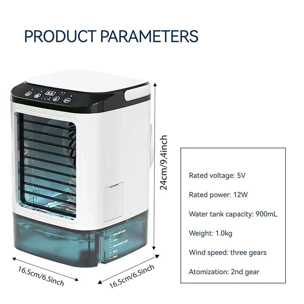 GlaciVyex Portable USB Personal Air Cooler and Humidifier