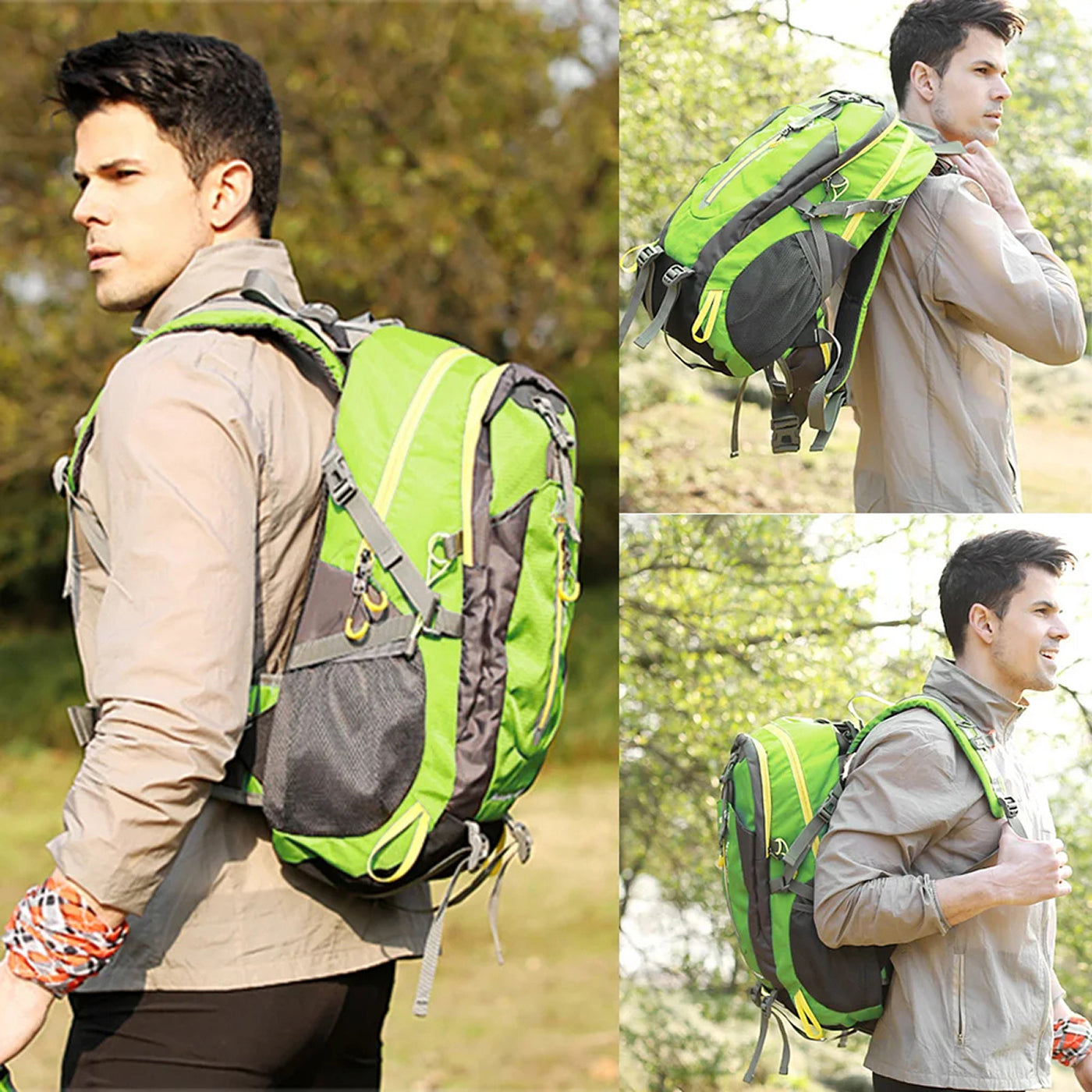 GlacoFlow 40L Waterproof Hiking Backpack Ultra-Lightweight