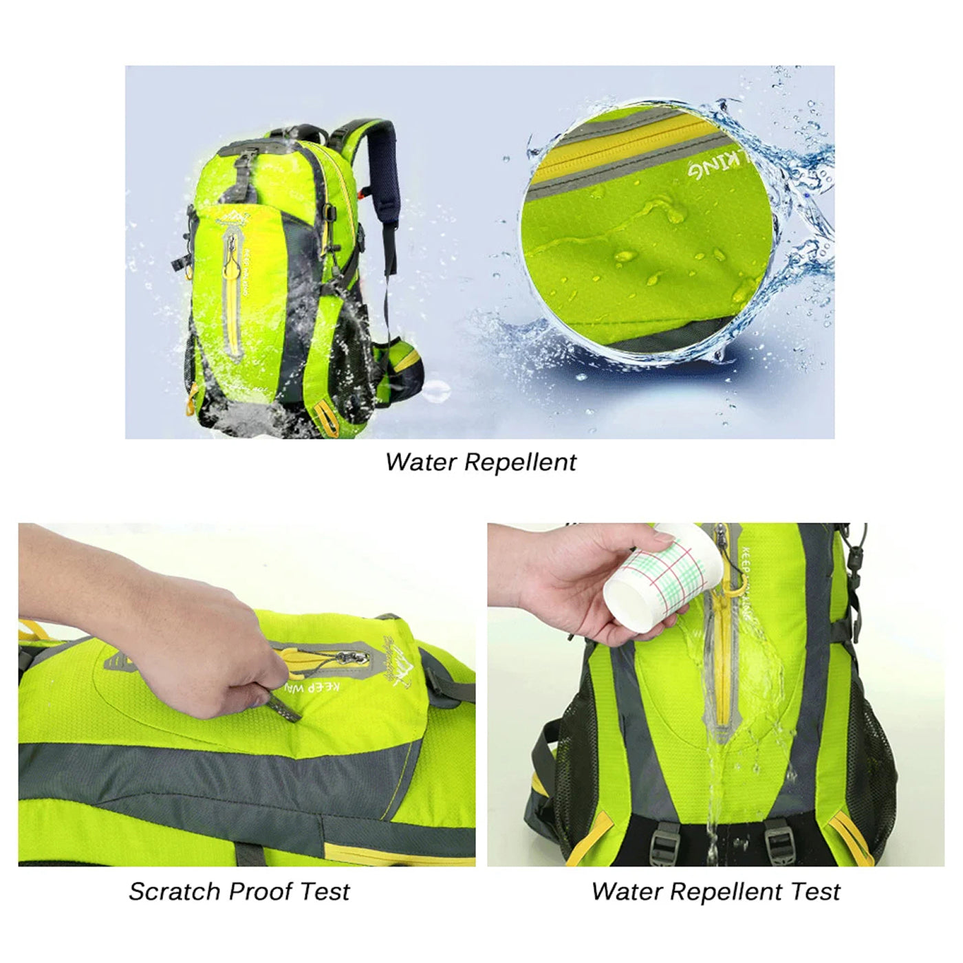 GlacoFlow 40L Waterproof Hiking Backpack Ultra-Lightweight