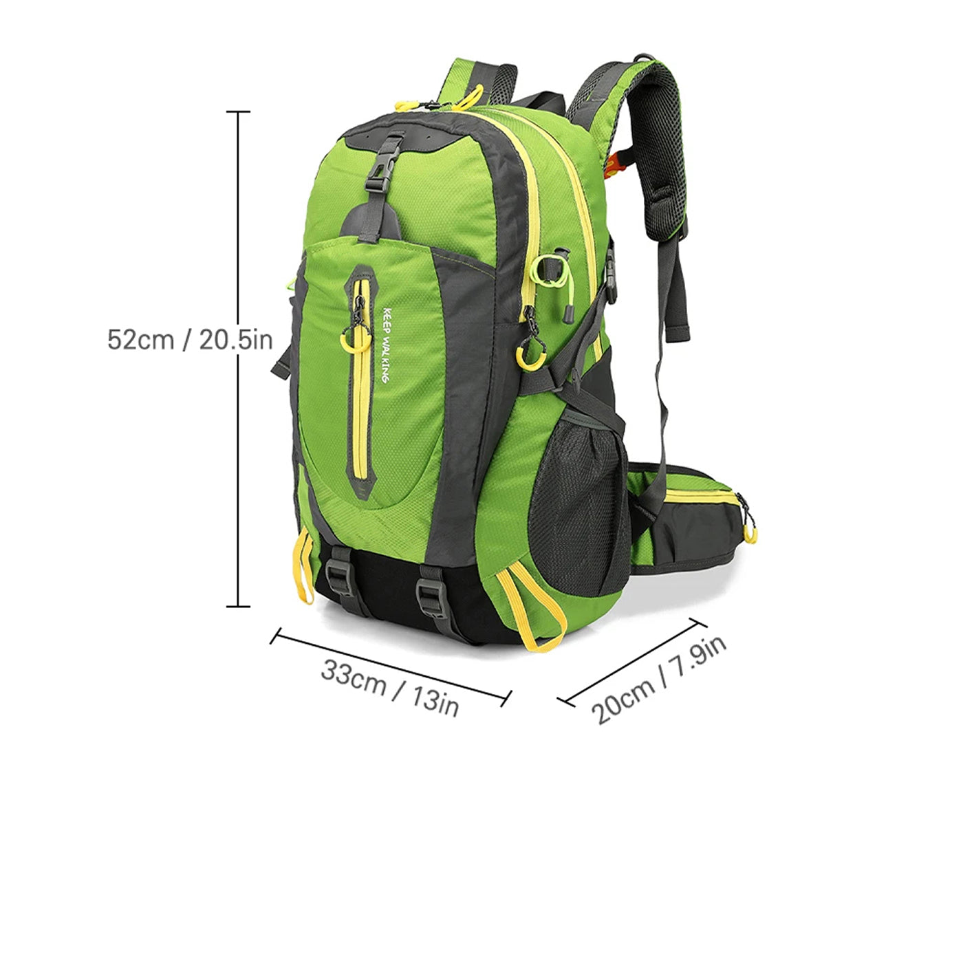 GlacoFlow 40L Waterproof Hiking Backpack Ultra-Lightweight
