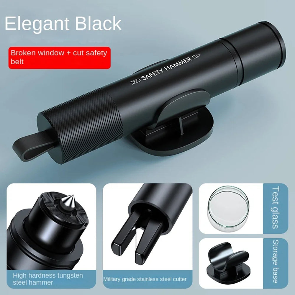 GlasiTeki 2-in-1 Emergency Car Escape Tool and Window Breaker
