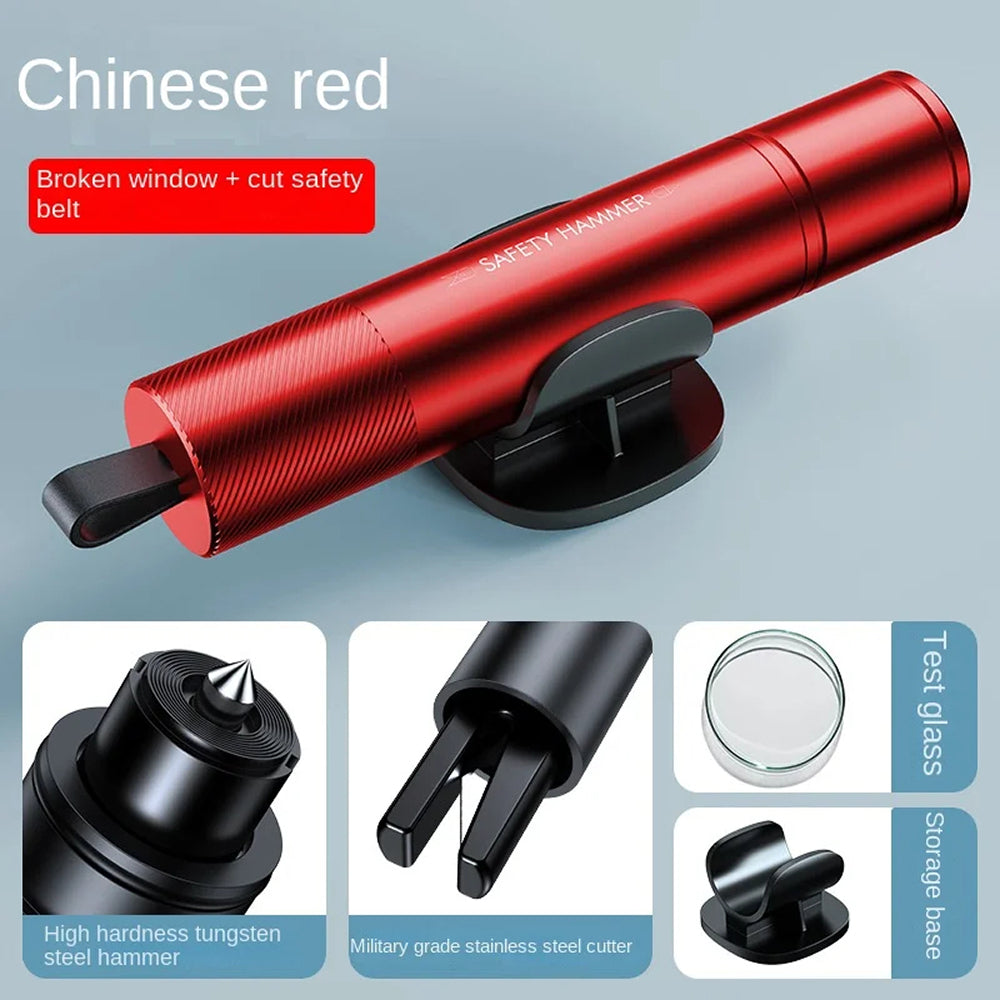 GlasiTeki 2-in-1 Emergency Car Escape Tool and Window Breaker