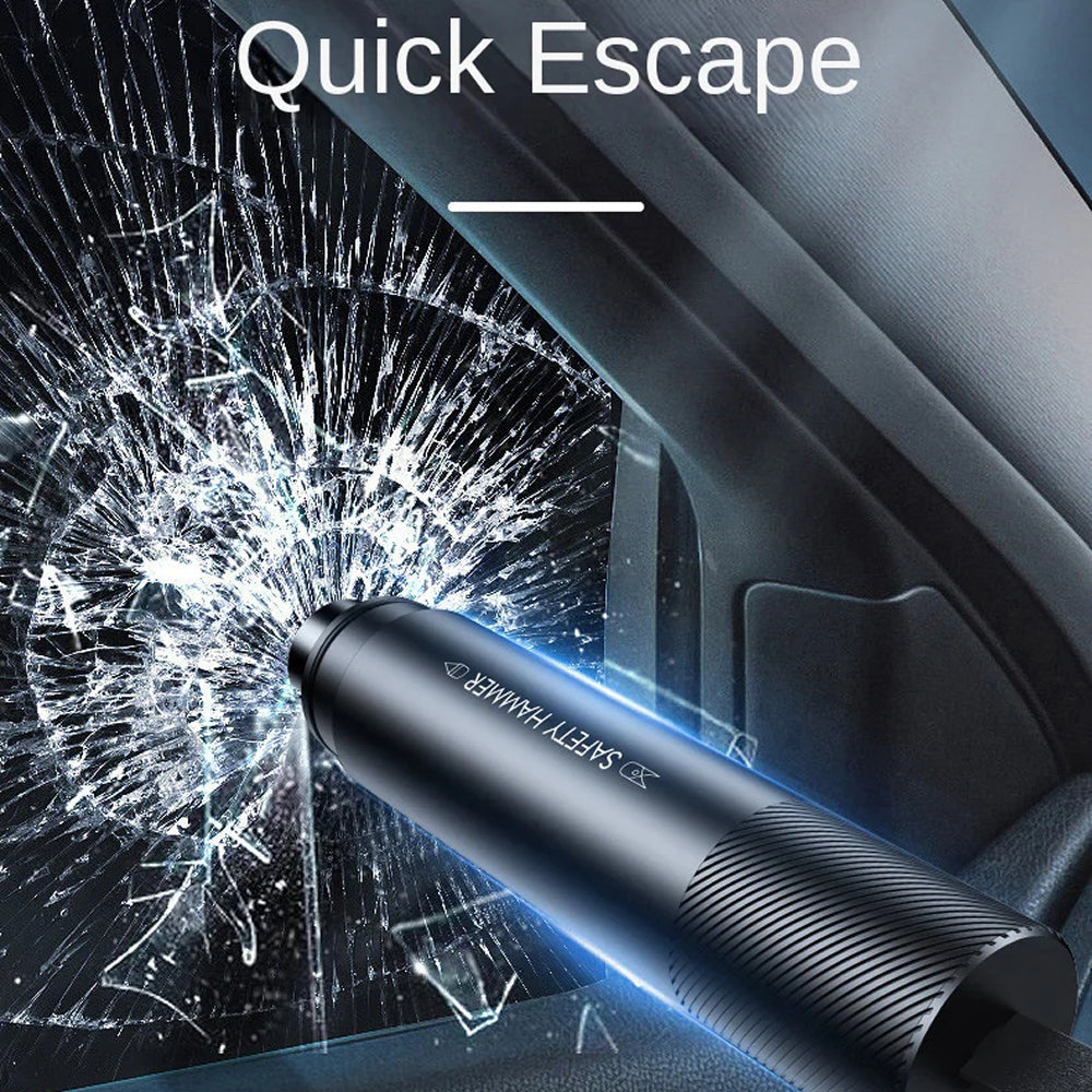 GlasiTeki 2-in-1 Emergency Car Escape Tool and Window Breaker