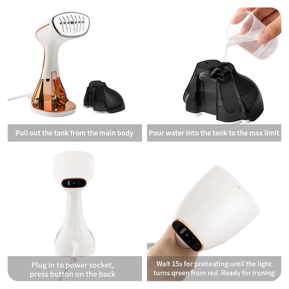Glydraxi - Portable Garment Steamer With Powerful Steam Performance