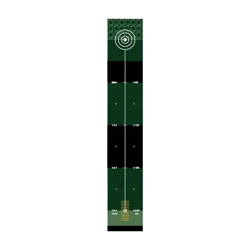 GolfiGlide Indoor Putting Mat - Realistic Green Roll Training