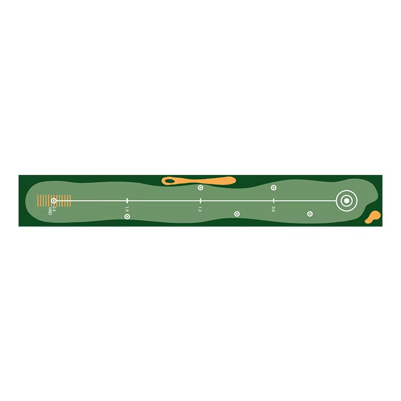 GolfiGlide Indoor Putting Mat - Realistic Green Roll Training
