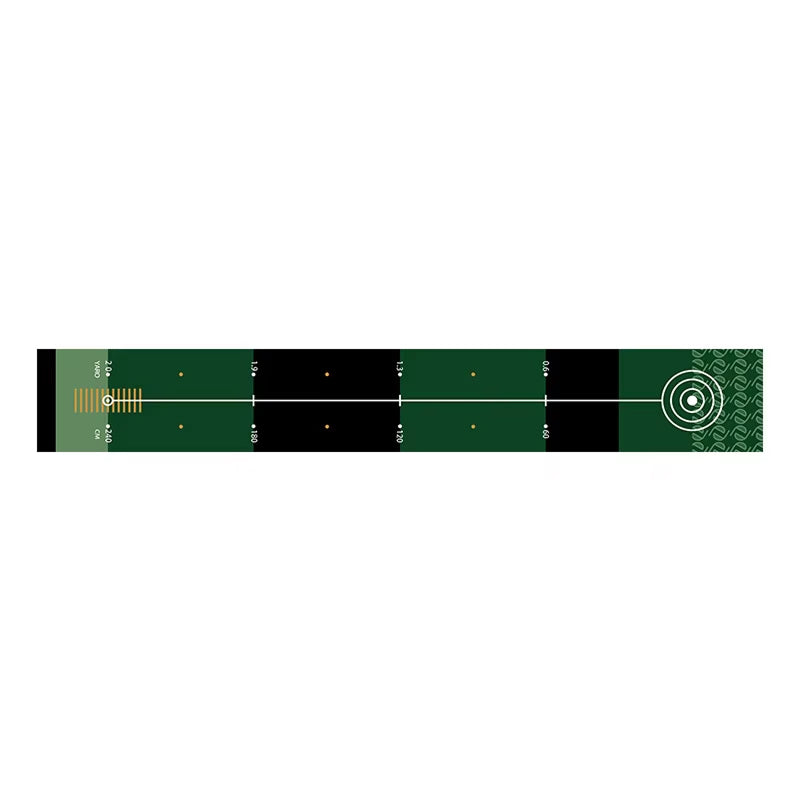 GolfiGlide Indoor Putting Mat - Realistic Green Roll Training