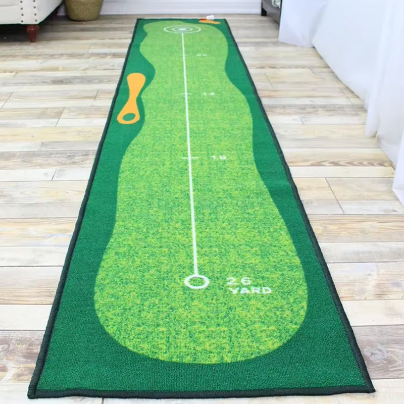 GolfiGlide Indoor Putting Mat - Realistic Green Roll Training