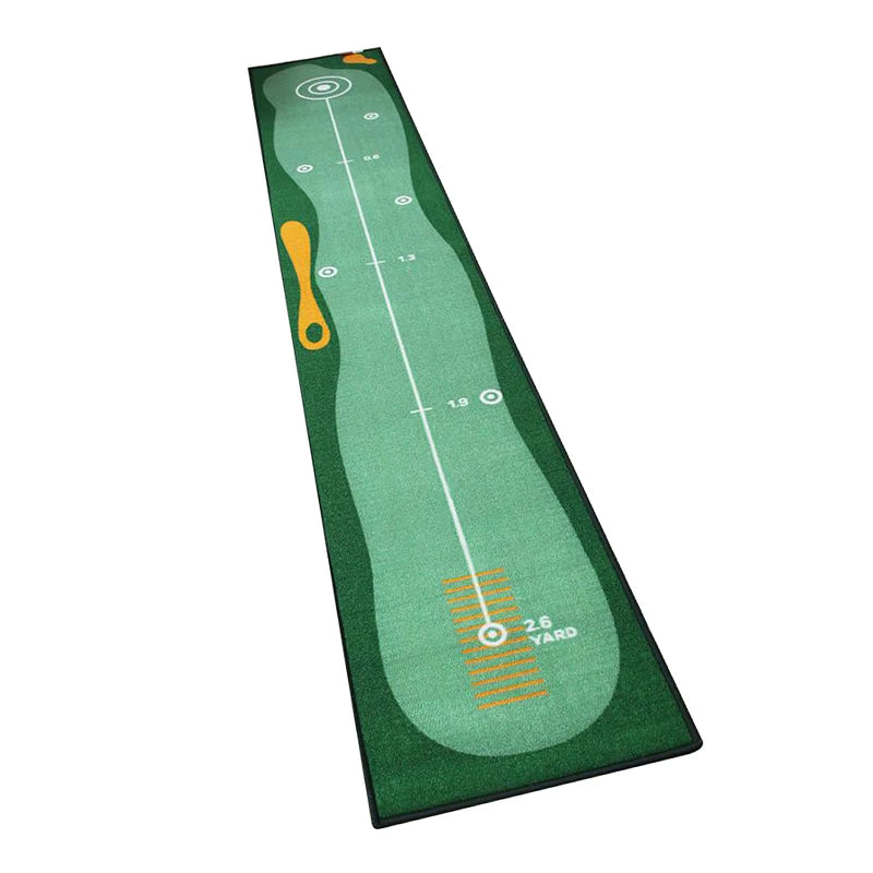 GolfiGlide Indoor Putting Mat - Realistic Green Roll Training