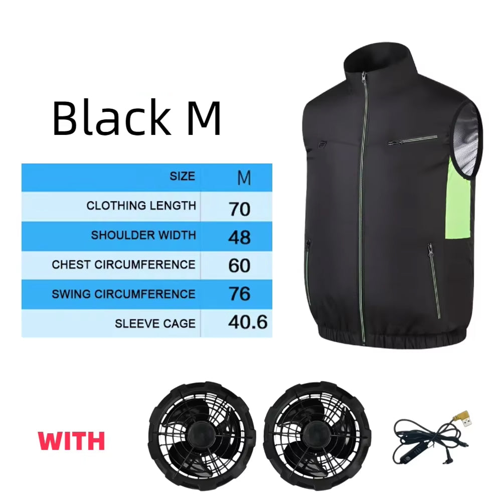 IcyZapek Advanced Wearable Cooling Ice Vest with Vortex Fans