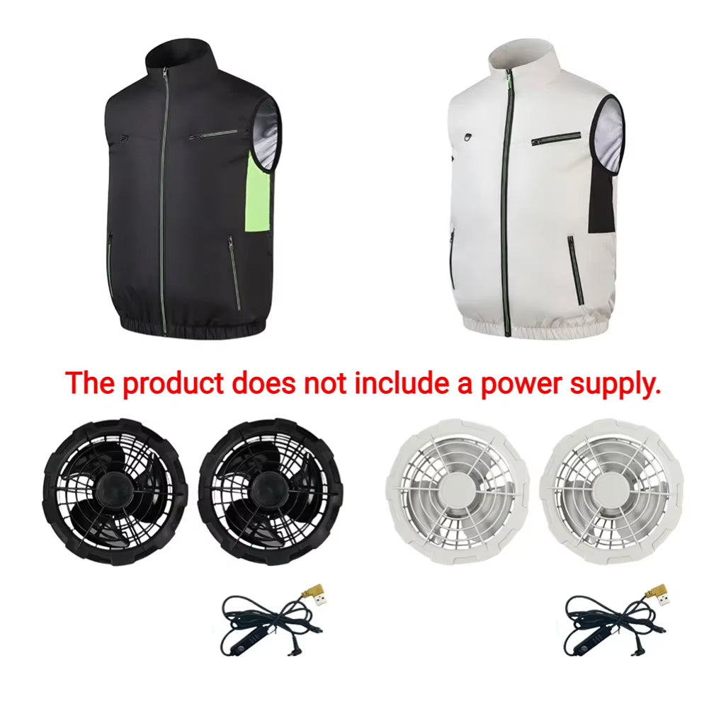 IcyZapek Advanced Wearable Cooling Ice Vest with Vortex Fans