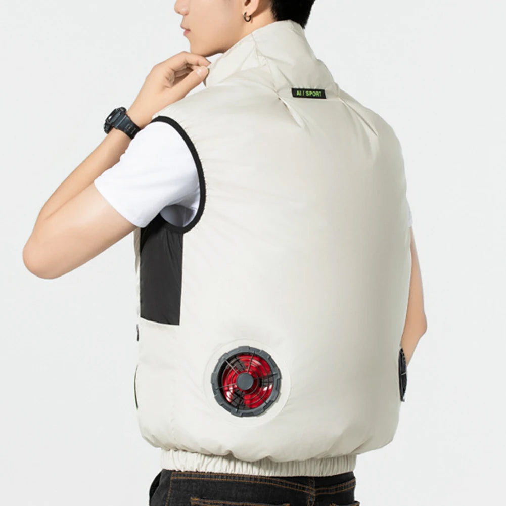 IcyZapek Advanced Wearable Cooling Ice Vest with Vortex Fans