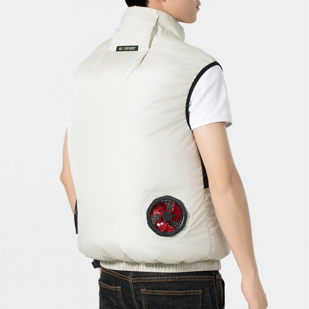 IcyZapek Advanced Wearable Cooling Ice Vest with Vortex Fans