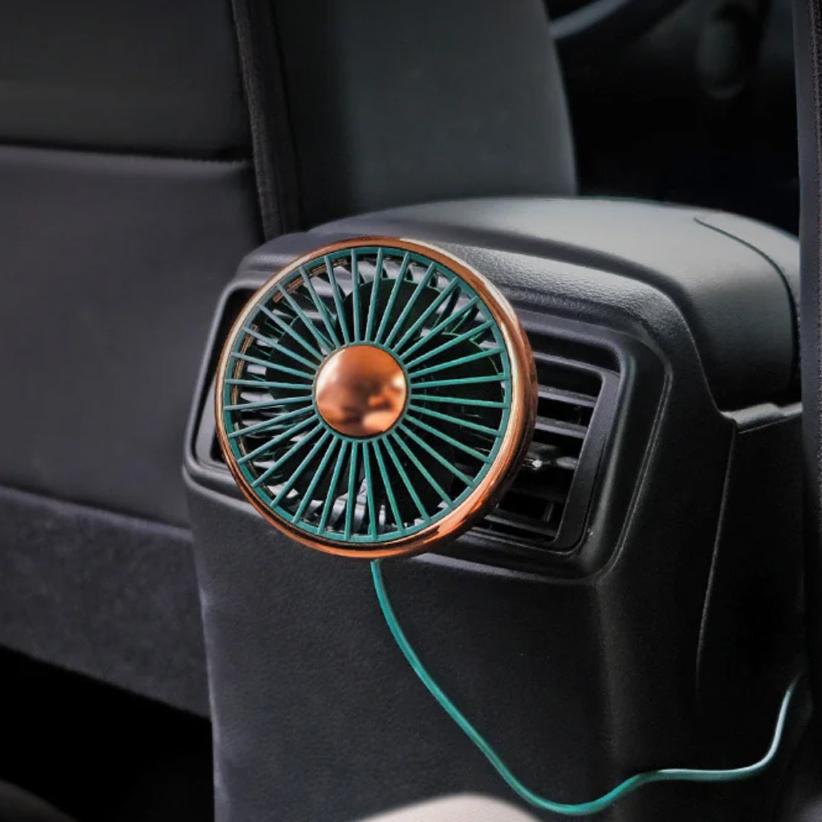 KoldinKar 360° Rotatable 3-Speed Car Vent Cooling Fan