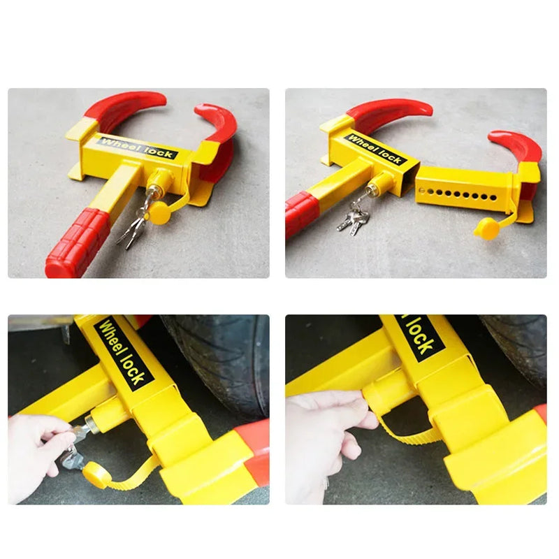 LockalLyx heavy-duty wheel clamp for cars, trailers, and RVs