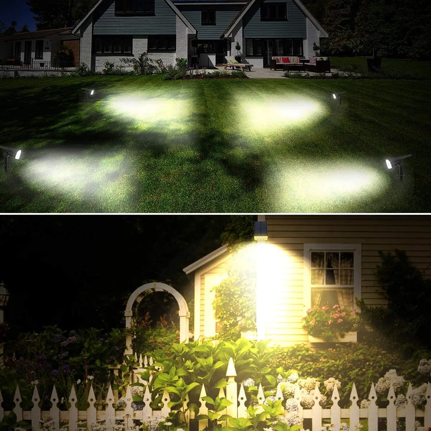 LumaxiVine IP65 Waterproof RGB Solar Garden Lights