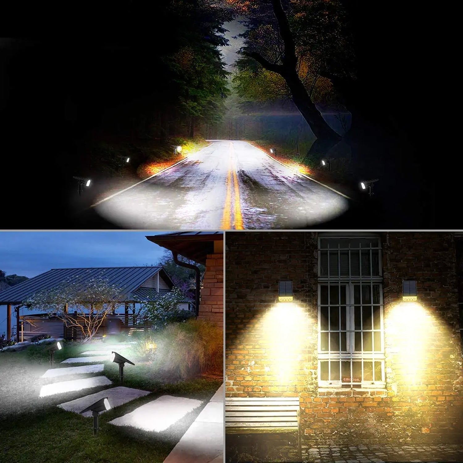 LumaxiVine IP65 Waterproof RGB Solar Garden Lights