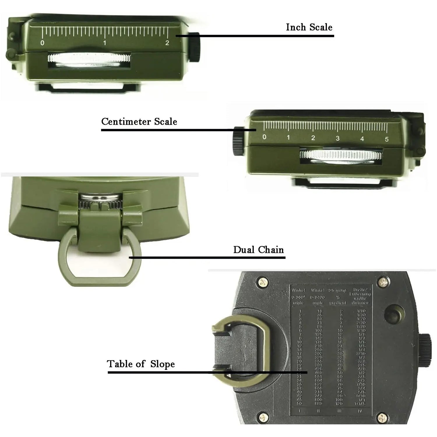 MagiNoxu Professional Waterproof Survival Compass for Navigation