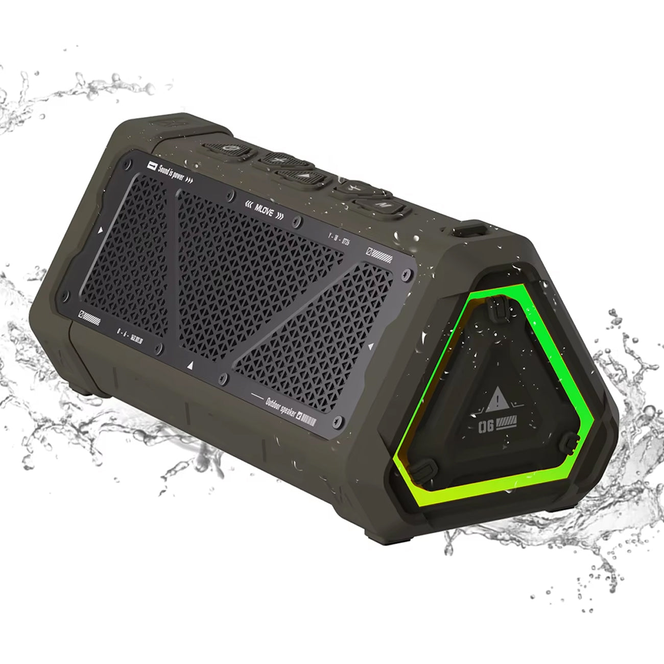 MeloxDyne IP67 Waterproof Outdoor Bluetooth Speaker with 24H Battery