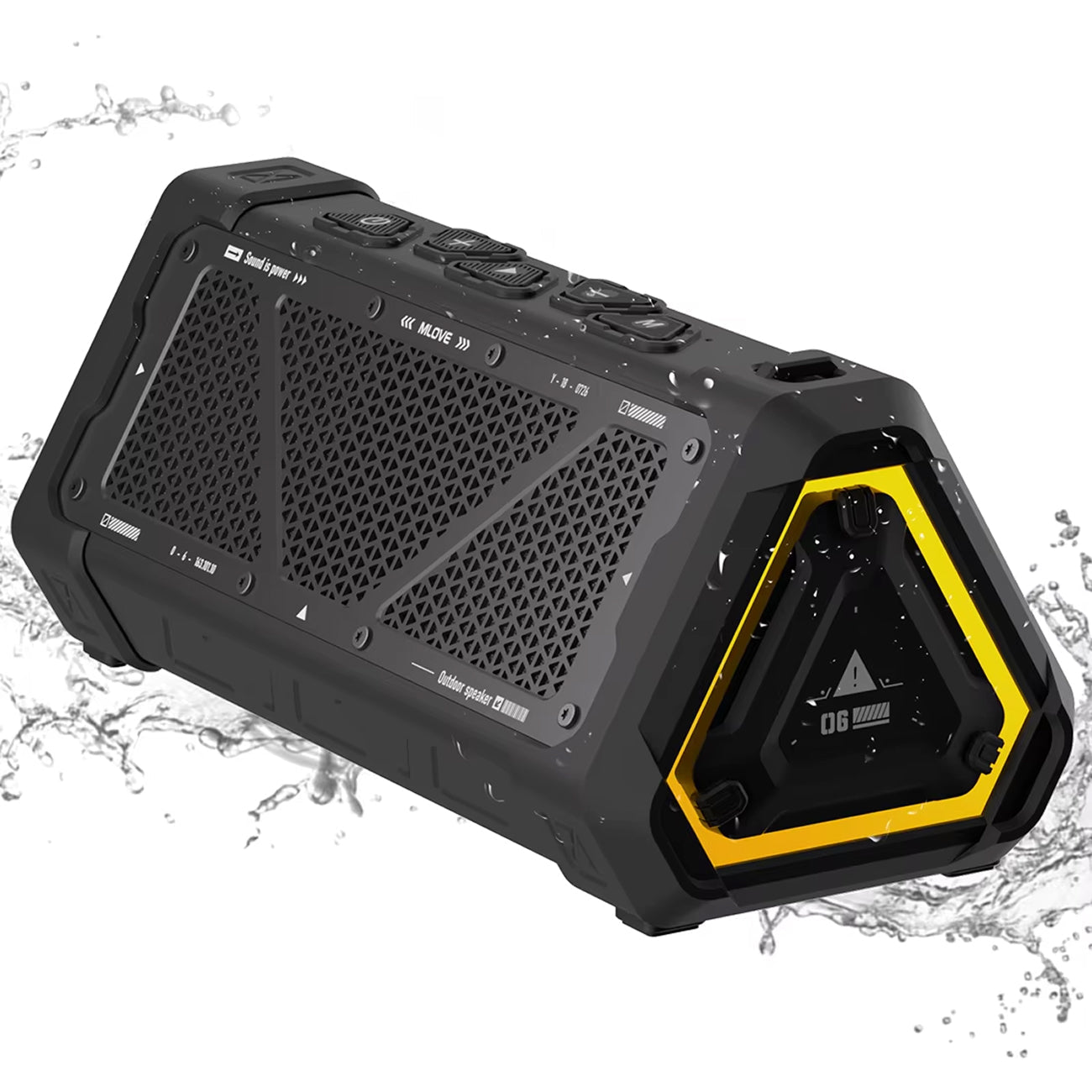 MeloxDyne IP67 Waterproof Outdoor Bluetooth Speaker with 24H Battery