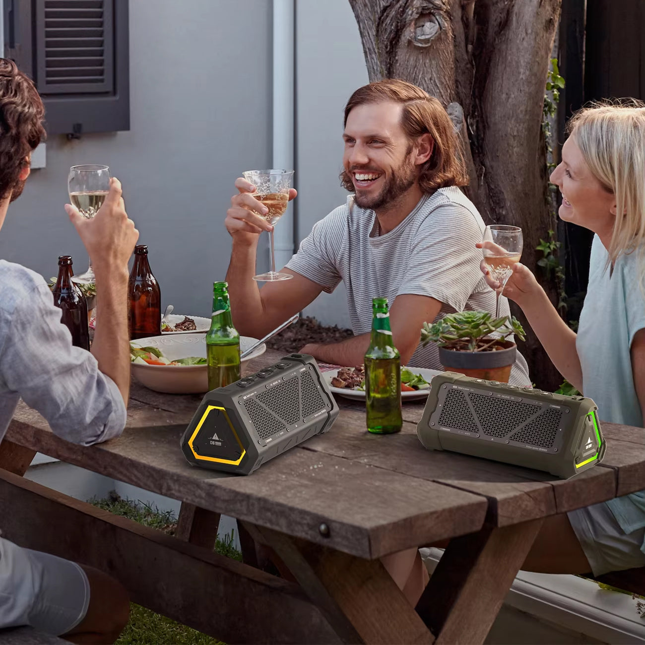 MeloxDyne IP67 Waterproof Outdoor Bluetooth Speaker with 24H Battery