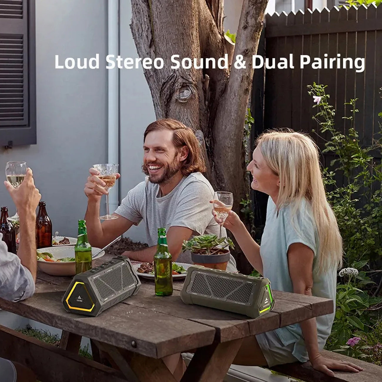 MeloxDyne IP67 Waterproof Outdoor Bluetooth Speaker with 24H Battery