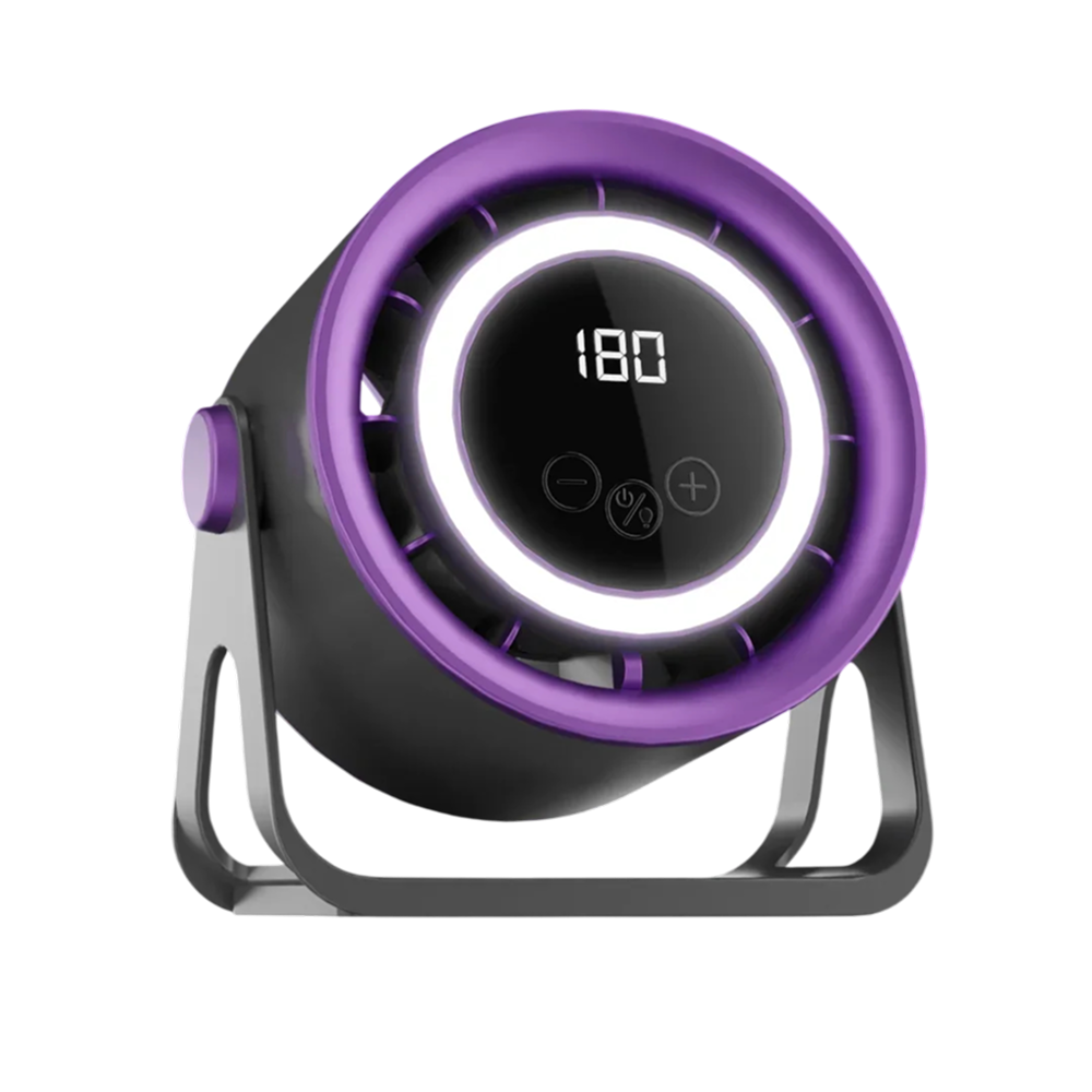 MinyKool Bladeless Desk Fan with 180 Stepless Speeds