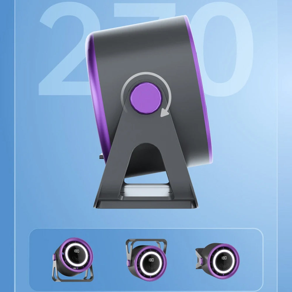 MinyKool Bladeless Desk Fan with 180 Stepless Speeds