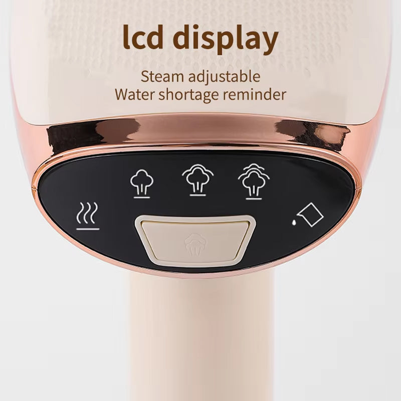 MistiMas 1500W Handheld Clothing Steamer with LCD Display
