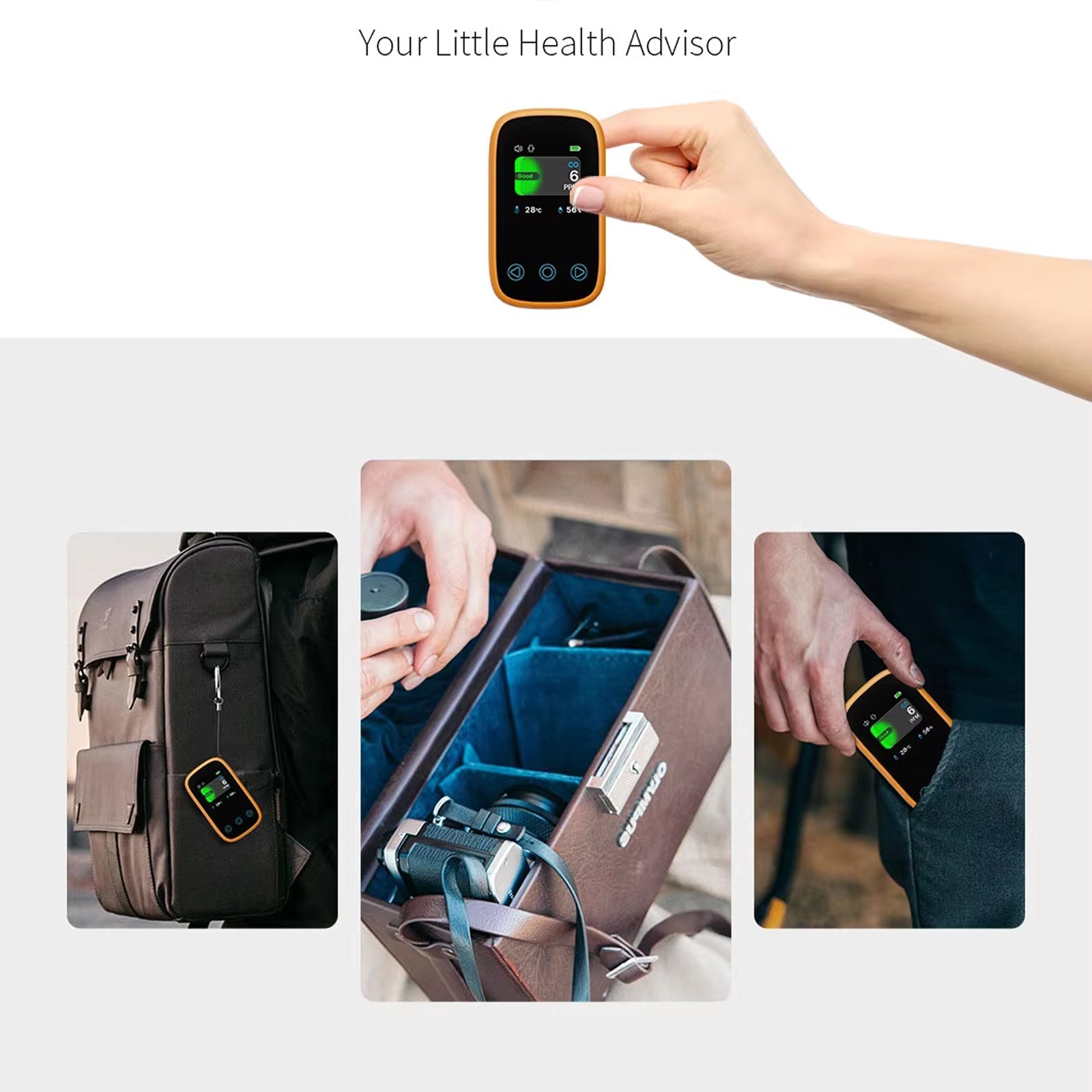 OxiTeky Portable Carbon Monoxide Detector with Electrochemical Sensor