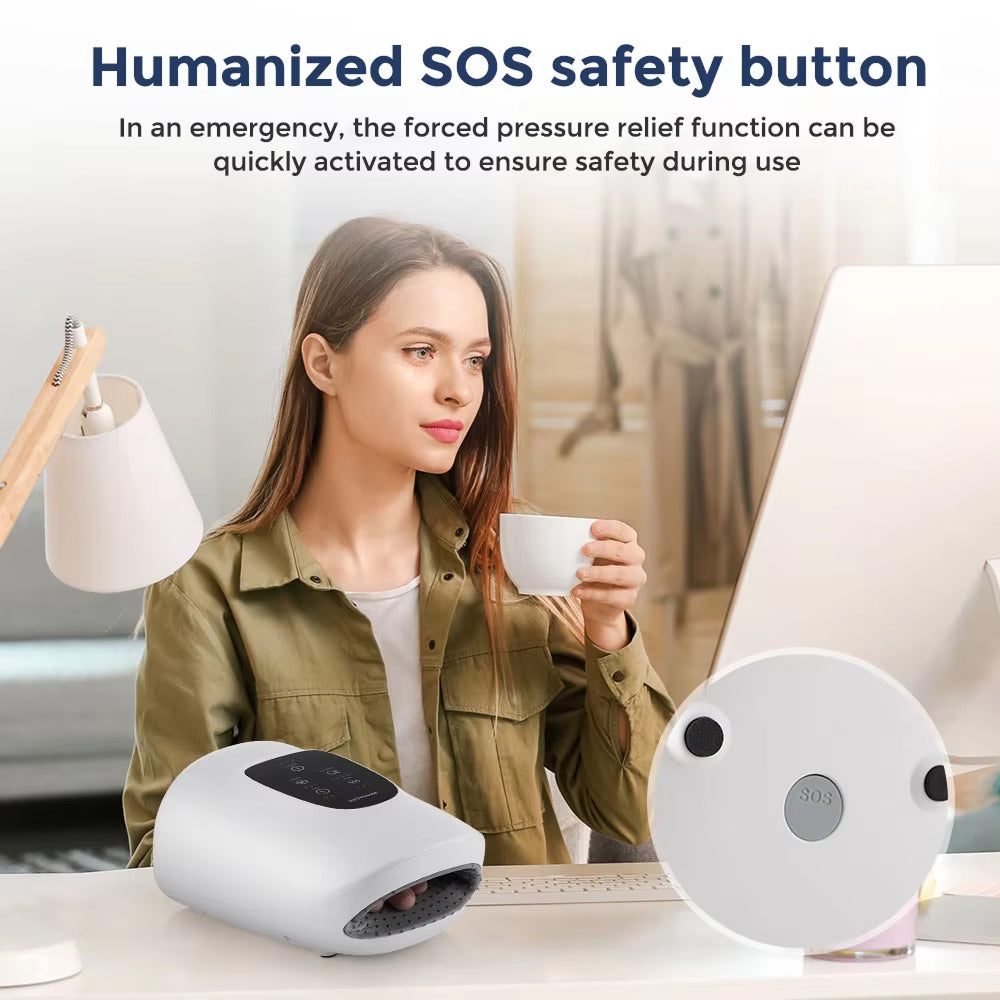 Palmoraf Hand Massager with Heat and Air Compression