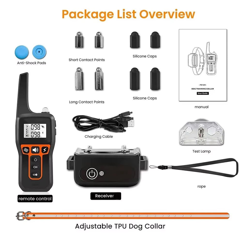 PawGofu Humane Dog Training Collar with 1000m Remote Range