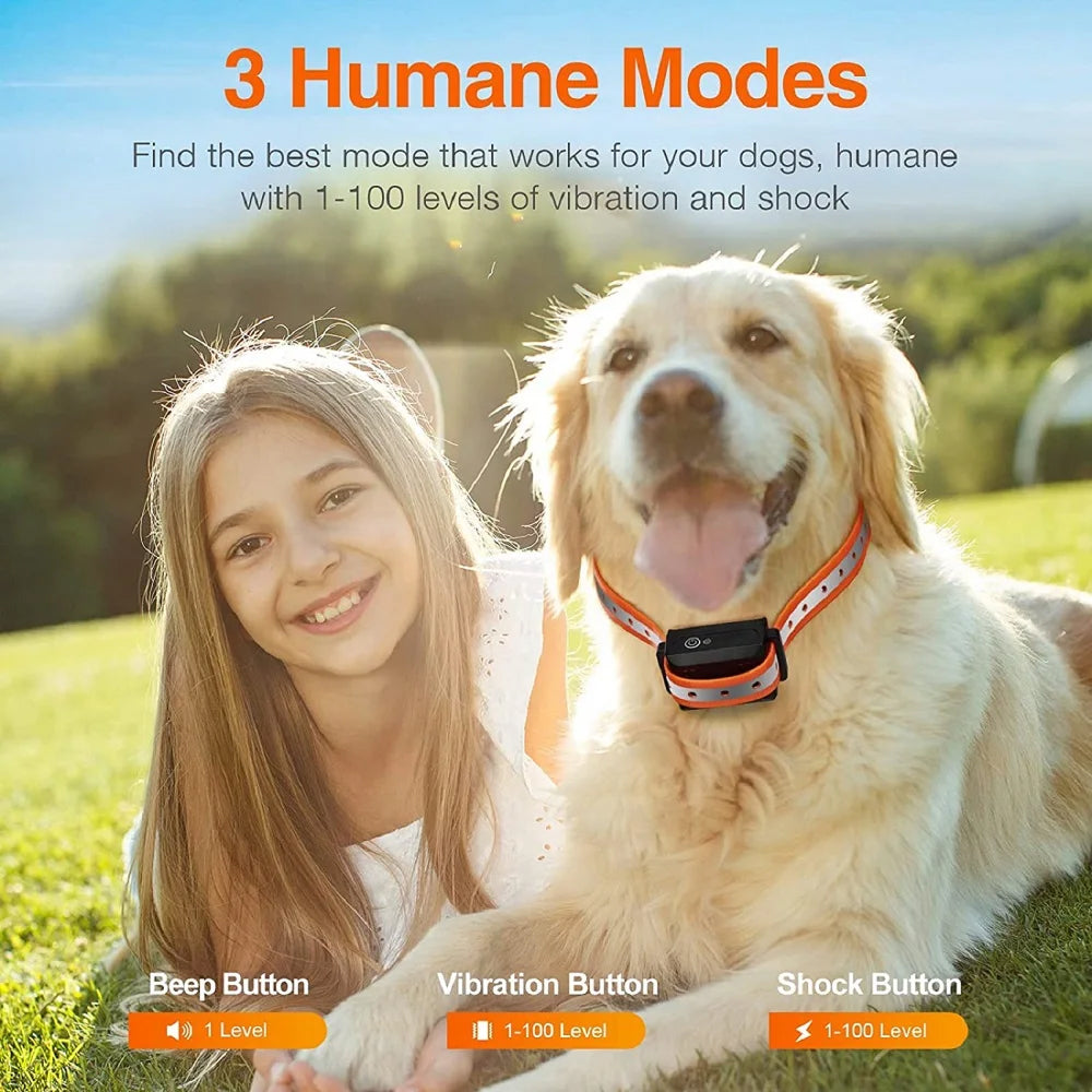 PawGofu Humane Dog Training Collar with 1000m Remote Range